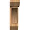 Ekena Millwork Thorton Slat Smooth Bracket w/ Offset Brace, Western Red Cedar, 5 1/2"W x 18"D x 18"H BKT0604X18X18THR06SWR - alternate 3